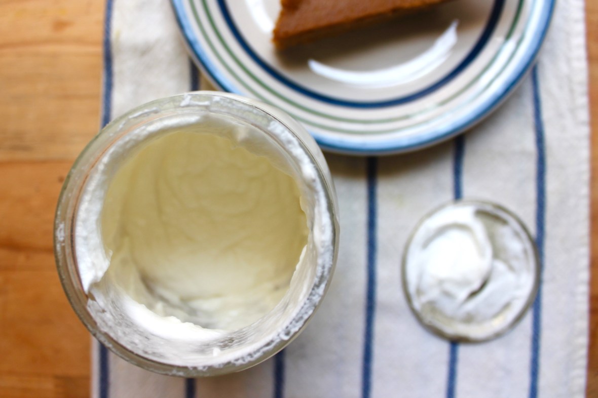 mason jar whipped cream