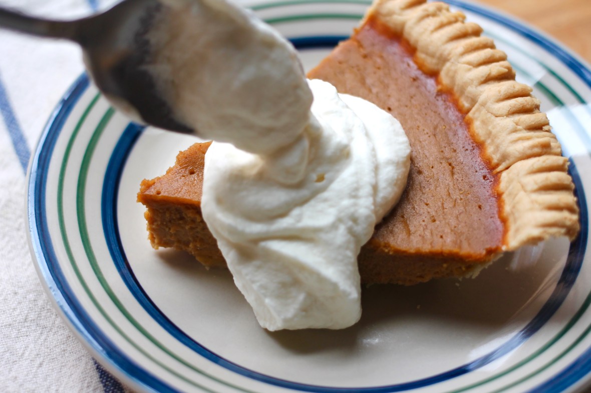mason jar whipped cream pumpkin pie