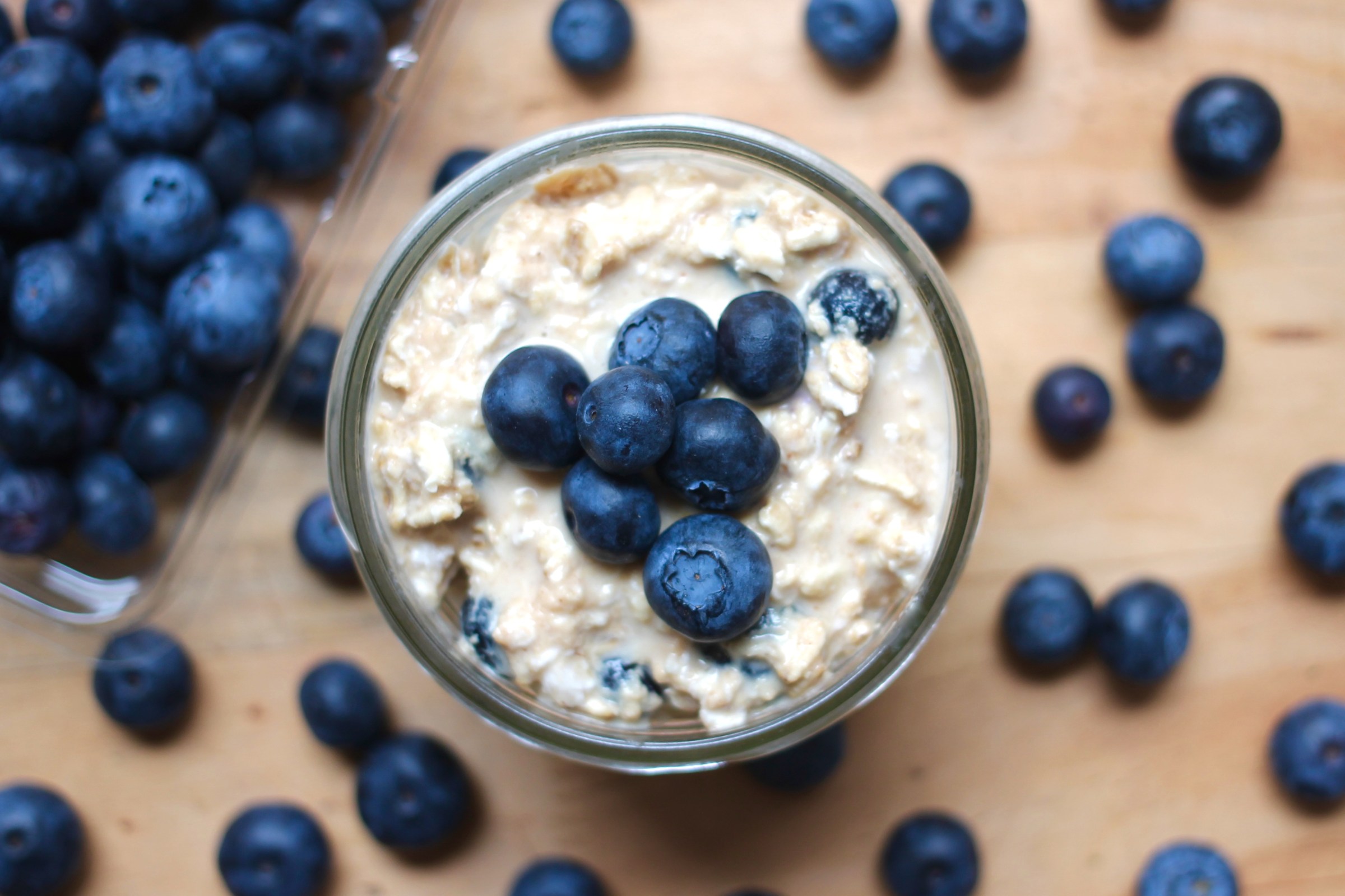 Peanut Butter Blueberry Overnight Oats