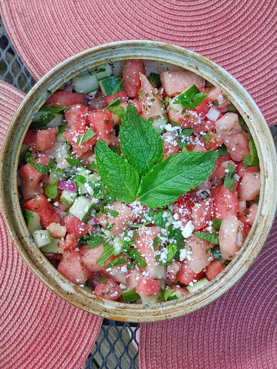 Cucumber Watermelon Salad