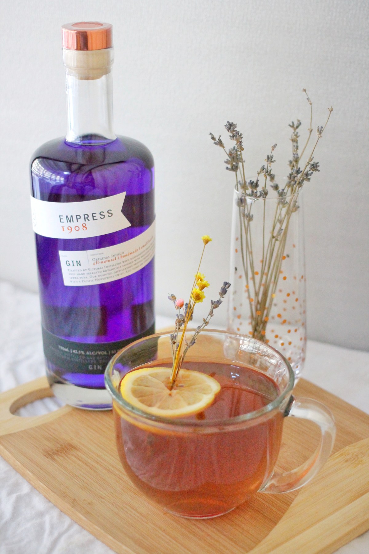 Jasmine Tea Hot Toddy with Empress 1908 Gin
